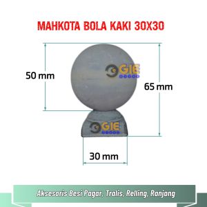 Mahkota Bola Kaki 40x40 50x50 30x30 Mahkota Pipa Kotak Holo 4x4 5x5 3x3 Ornamen Akseoris Pagar Tralis Ranjang Relling Besi