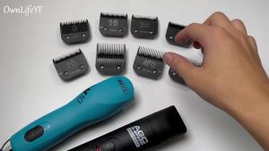 Black Detachable Pet Dog Grooming Clipper Stainless Steel Blades SetCompatible with AndisOster A5Wahl KM10 Series Clippers