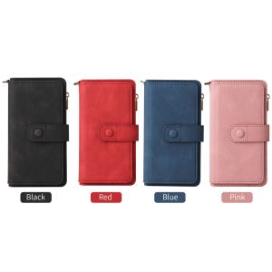 Shockproof Phone Case For Vivo V29 V29E V27 V27 Pro 15 Card Slot Magnetic Leather Wallet Flip Cover Casing