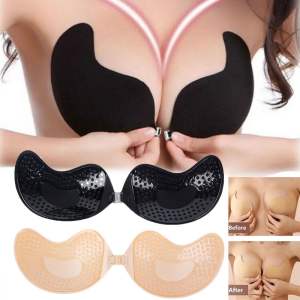🔥🔥Womens Silicone Bra Mango Style Push Up Breast Stickers Breathable Female Breast Invisible Bra Chest Cover Self Adhesive Strapless Bra