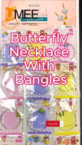 12Set Party Gift BUTTERFLY NECKLACE Fashion Jewerly For Party Gift-Lootbag Filler