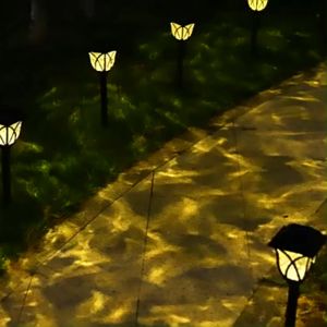 LED Outdoor Solar Powered Lantern Garden Lawn Landscape Light Waterproof Plug Yard Small Decorative Lampu Taman Lampu Halaman Lighting