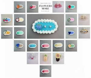 กิ๊บติดผมรูปดอกไม้ทรงฟองสบู่ทำด้วยเส้นด้ายถักด้วยเข็มขัดผูกโบว์ผูกด้วยไข่มุกสำหรับเด็กและเยาวชนสไตล์ป่า