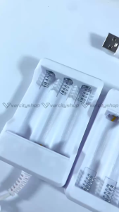 Alat Charger Baterai Usb Isi Ulang 3 Slot Desktop Charger A2 A3 AA AAA