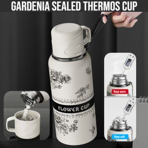 One Cup Two Uses: Gardenia Sealed Thermos Cup