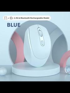 NexusClick Ergonomic Gaming Wireless MouseDual Mode Bluetooth 2.4G Rechargeable Silent 3 DPI Office Mice for Laptop Windows Mac