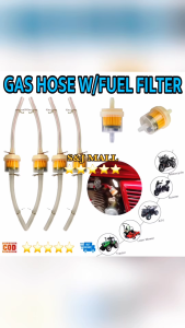 Universal Motorcycle Fuel Filter With Dual Hoses 6mm Magnet Gas Fuel Filter Gasoline For ATV Pit Dirt Bike Quad Scooter