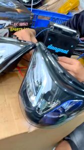 Pha đèn Lativo Ex135 2011-2014 3 mắt Màu Xanh Dương