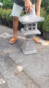 เก๋งจีนญี่ปุ่น เก๋งจีนสไตล์ญี่ปุ่น สูง 69 เซน เก๋งจีนงานหินทราย เหมาะสำหรับตกแต่งบ้าน สวน สไตล์ญี่ปุ่น 1499 บาท