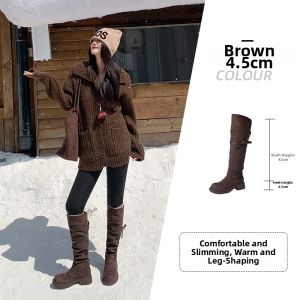 Josiny | Warm Padded Boots with Thick Soles Retro Skinny Style