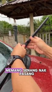 1pair(set) Toyota Avanza Mugen Japan Silicone Wiper Blade Front Windscreen 3 Section Boneless Full Silicone Wiper U Hook J Hook