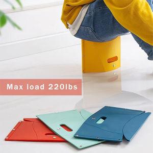 Portable Household Plastic Small Stool Outdoor Fishing Camping Stool Outdoor Folding Stool Stall Children Small Bench Gifts