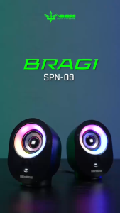 Speaker Portable Jack 3.5 Power USB BRAGI SPN 09 NYK Bass Full RGB