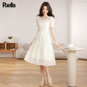 puella | Petite White Chiffon Dress