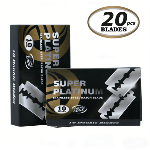 other | 10/20/50/100Pcs Double Edge Stainless Steel Razor Blades - Platinum Coated Smooth Shaving Replacement Blades for Safety Razors