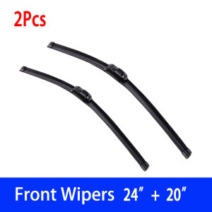 For Acura RSX Type-S DC5 2002 - 2006 Car Wiper U-type Soft Rubber Boneless Wiper HD Quiet Durable Automotive Wiper 24"+20"