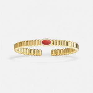 Golden Ruby Encrusted Bracelet