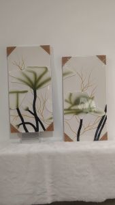 ️【2in1 】Lukisan Relief Hiasan/2PCS Modern luxury decorative 3D handicraft lucky painting/1302