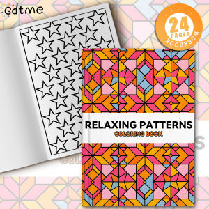 RELAXING PATTERNS Coloring Book for Adult Relieve Stress Kill Time DIY Painting Drawing Art Activity Book Perfect Gift
