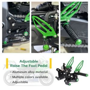 For KAWASAKI NINJA ZX-4R ZX4R ZX-4RR ZX4RR Motorcycle Adjustable Raise Move Back Footrests Rearset Rear Footpeg Foot Rests amt
