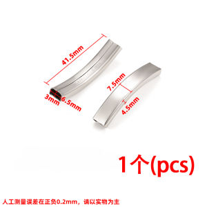 ไทเทเนียมเหล็กขัด Bent Tube DIY เครื่องประดับอุปกรณ์เสริม Handmade Craft วัสดุสําหรับสร้อยคอสร้อยข้อมือเชือกหนังยาว