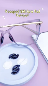 Nosepad Kacamata Anti Jatuh Silicone Gel Empuk Stiker Anti Melorot Nose Pad Bantalan Hidung Kacamata 1 pasang Belum