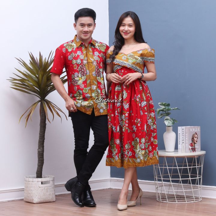 Batik fashion dress pesta