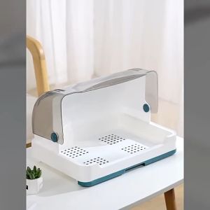 ที่คว่ำจาน ที่เก็บถ้วย ที่คว่ำถ้วยจาน ตู้จัดเก็บเครื่องช้อนส้อม ถ้วยน้ํา ขวดนม ตะเกียบชาม กันฝุ่นละออง กันแมลง ตู้เก็บของในครัวที่สะดวกสบาย