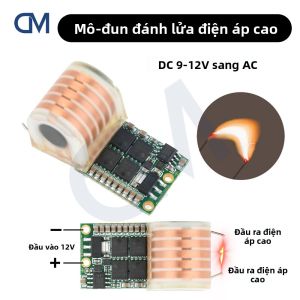 Mô-đun Điều Chỉnh Điện Áp Tần Số Cao DC 9-12V Sang AC 20KV Mạch Điều Khiển 12V Cho Bộ Tăng Áp Đánh Lửa Hồ Quang Cao Áp