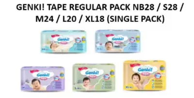 GENKI! TAPE REGULAR PACK M24 / L20 / XL18 (SINGLE PACK)