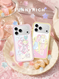 FUNNY RICH | Silicone Drop-proof Magnetic Protective Case with Kickstand and Lanyard