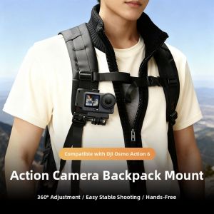 HAISENLE | Universal Action Camera Backpack Clip With Swivel Ball Head Quick Release