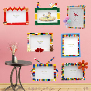 Cartoon Creative Graduation Photo Tabletop DIY Handcraft Material Kit Family Kindergarten Gift Modern Simple Rectangle Frame
