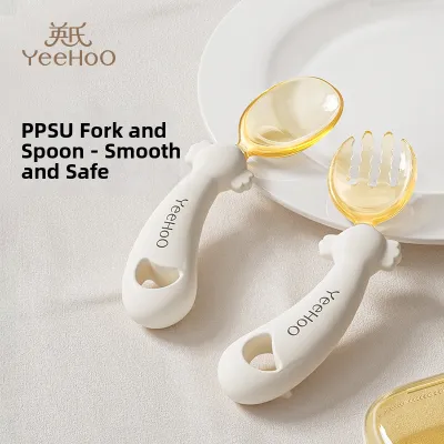 YeeHoO KIDS | Baby Learning Utensil Spoons PPSU