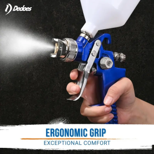 Spray Gun Mesin Kompresor Tabung Atas HVLP Nozzle 0.8mm/1.0mm - Alat Semprot Cat Profesional