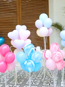 Heavy Duty Balloon Stand Holder Column Base Flexible Plastic Pole Reusable Balloon Arch Kit For Birthday Party Wedding Decoration Grand Opening Ceremony Hari Raya Eid Mubarak Baby Shower Gender Reveal Event Backdrop Props