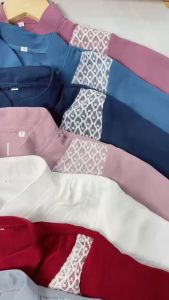 Gamis Dress Anak Perempuan Muslim Bahan Cringkle Airflow Mix Tile Brukat Terbaru Usia 2 -10 Tahun
