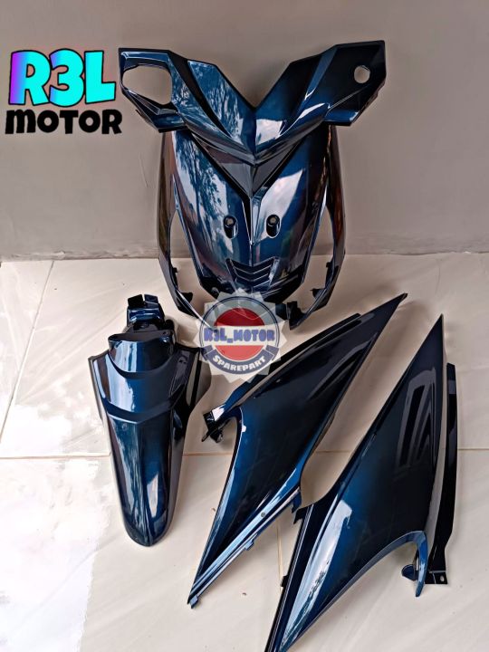 Cover ful body halus Honda beat karbu hitam lembayung biru/blue moonlight 2010-2012