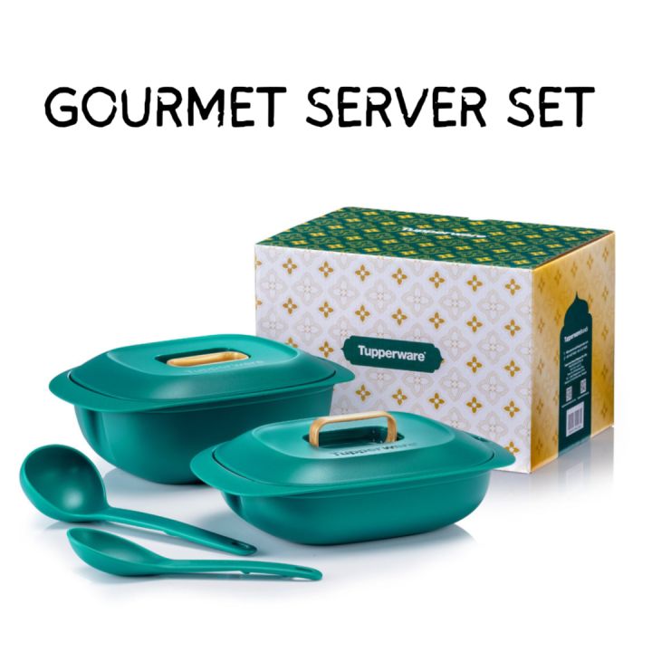 TUPPERWARE GOURMET SERVER SET Lazada