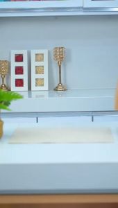 PASTELA FRY PAN 22CM WITH SERVING SET OF 7 PCS PEACH