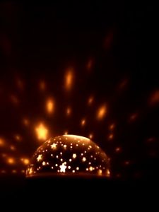 Table Lamp Rotating Starry Sky Light LED Projection Atmosphere Light Moon Star Bedhead Decoration Night Light Christmas Gift Birthday Gift