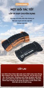 ONTRACK Gấp Lốp Xe MTB 26/27.5/29x2.10 Cutlass 30TPI Nâu Tường Da Lốp Xe Đạp Dành Cho Xe Đạp Leo Núi