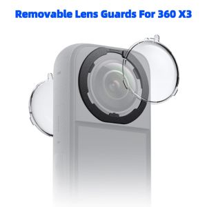 อุปกรณ์ป้องกันเลนส์แบบถอดได้มาตรฐานสำหรับ Insta360 X3อุปกรณ์เสริมพลาสติกสำหรับเลนส์กล้องพาโนรามา X3เดียว OEM อุปกรณ์เสริม