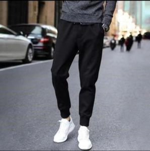 American Style Plaid Leg Casual Pants Loose Retro Mens Autumn Trendy Brand Black White Wide Straight Long Pants Slimming High Street