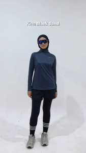 HIA Everywear Kina Shirt Long Sleeve Regular Fit Baju Olahraga Wanita Running Gym Padel Lari