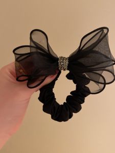 Elegant Otago Loop Bob Hair Ties Euro Organza Butterfly Knot Versatile Hair Accessories for Bun Hairstyling