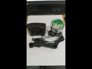 Senter Kepala LED Head Light plus Baterai