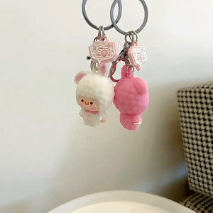 Móc khóa hình mèo len Hàn Quốc dễ thương sáng tạo móc chìa khoá hot trend nhiều màu MK0006 móc khoá ô tô
