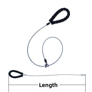 Metallic Leash Dog Walking Rope Large Medium Small Dogs Martingale Chain Inner Wire Core Integrated Explosive Proof Buckle