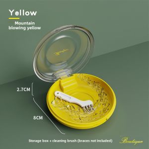 Invisible Orthodontic Retainer Storage Box Portable Teeth Corrector Case Convenient Carry-On Dental Device Organizer